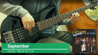 September Earth Wind amp Fire bass cover [upl. by Backler370]