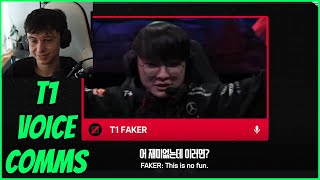 T1s Immaculate Worlds Finals Voice Comms [upl. by Asilehs724]