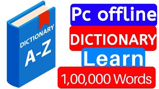 Ultimate Dictionary  English Dictionary free Download for Pc Full version  offline dictionary [upl. by Slaughter150]