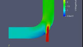 OpenFOAM v50 Tutorial elbow [upl. by Anitak36]