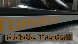 TOPUTURE 2 in 1 Foldable Treadmill with Handlebar 0675MPH Model TP2 Unboxing Assembly Review [upl. by Bezanson]