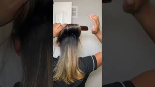 Favorite way to maintain my straight hair blondehair overnightcurls heatlesshairstyles haircare [upl. by Merfe]