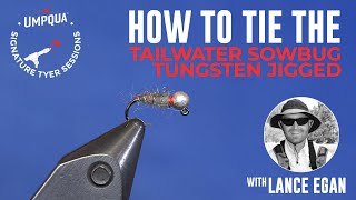 How to tie the Tailwater Sowbug Tungsten Jigged with Umpqua Signature tyer Lance Egan [upl. by Ueik]