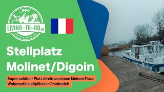 Super schöner Stellplatz Molinet bei Digoin in Frankreich [upl. by Ibed]