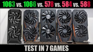 GTX 1060 3GB vs 1060 6GB vs RX 570 8 GB vs RX 580 4GB vs RX 580 8GB TEST IN 7 GAMES stock OC [upl. by Katonah]