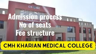 CMH KHARIAN MEDICAL COLLEGE  FEE STRUCTURE  ADMISSION PROCESS  SEATS DISTRIBUTION [upl. by Cale]