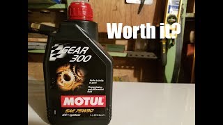 Review Motul Gear 300 Trans and Diff Fluid in Subaru BRZ [upl. by Silin308]