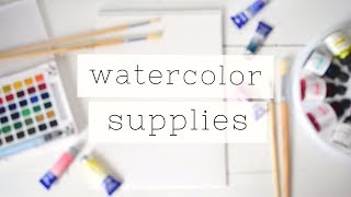 Essential Watercolor For Beginners SUPPLIES [upl. by Sheline261]