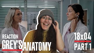 Greys Anatomy 18x04 With a Little Help From My Friend REACTION 12 [upl. by Irrek]