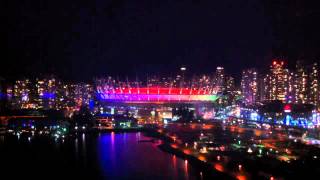 BC Place Stadium Light Show [upl. by Rachele144]