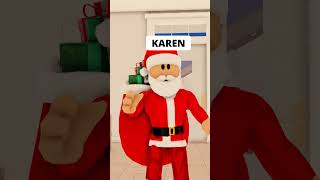 KAREN MINTIÓ A SANTA EN ROBLOX😲🤣 shorts [upl. by Kirat]