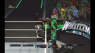 WWE 2K24  The Rock Final Boss vs Muhammad Ali GOAT  WRESTLEMANIA [upl. by Aronel]