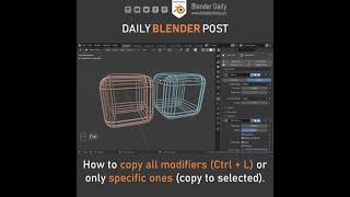 How to Copy Modifiers in Blender [upl. by Snapp]