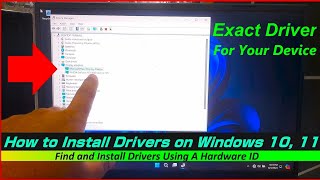 How to Install Drivers on Windows 10 11 – Find and Install Drivers Using A Hardware ID [upl. by Attoynek]