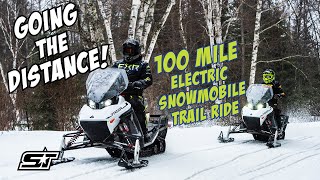 Taiga Electric Snowmobile 100 Mile Real World Test [upl. by Yrrum]