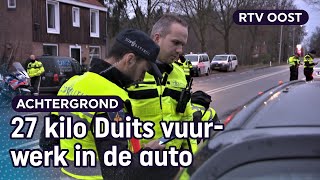 Vuurwerkcontrole aan de grens “Vuurwerk was voor kleinkinderen”  RTV Oost [upl. by Seiber]