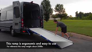 Mercedes Sprinter High Roof Cargo Van with Loading Ramp featuring industry leading external swivel [upl. by Daria]