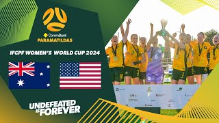 Match Highlights  CommBank ParaMatildas v USA  IFCPF Womens World Cup 2024 Final 🏆 [upl. by Evelina]