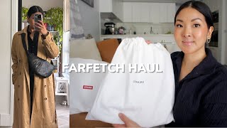 FARFETCH HAUL  2 NEW HANDBAGS amp SPRING ESSENTIALS [upl. by Nordgren478]