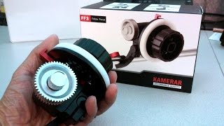 Kamerar FF 3 Follow Focus Full Review with Canon EOS M and Sony PMW F3 XDCAM [upl. by Waugh]