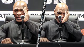 Mike Tyson TEARED UP After LOSS To Jake Paul In Post Fight Interview [upl. by Lekcim158]