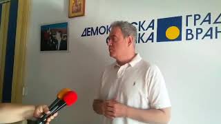 Predsednik DS Zoran Lutovac u Vranju [upl. by Zacarias]