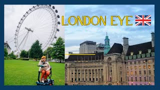 THE LONDON EYE OBSERVATION WHEEL VIEW THE BEAUTY OF LONDON FROM THIS GIANT EYE [upl. by Ecertap954]