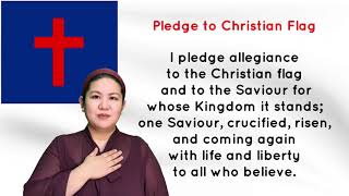 Pledge to the Christian Flag [upl. by Aytak753]