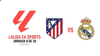 ATLETICO DE MADRID VS REAL MADRID  LaLiga EA Esports 2024  Jornada 8 [upl. by Saduj]