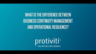 Understanding the Relationship Between Business Continuity Management and Operational Resilience [upl. by Di301]