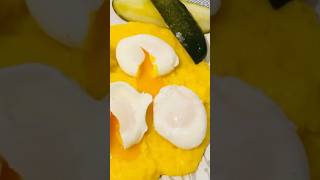 POACHED EGG POLENTA RECIPE  easy nutritious lunch [upl. by Maximilianus]