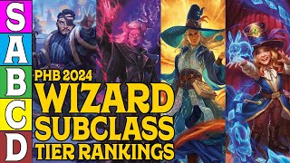 Wizard Subclass Tier Ranking in DampD 2024 [upl. by Sola]