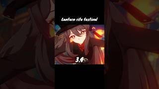 Genshin impact  Lantern rite festival 1344  genshinimpact edit shorts [upl. by Ylesara]