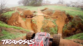 Aerial RC Assault Part 2  Traxxas ERevo Dirt Jumping Session [upl. by Yatnuahs]