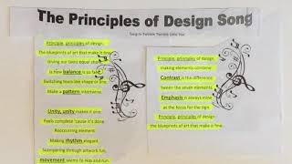 The Principles of Design Song Written and recorded by Adrienne Brendlinger [upl. by Hauser]