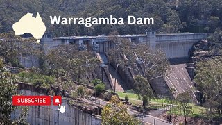 Warragamba dam view from observation platform a few kilometres away New South Wales Australia A U [upl. by Hairu963]