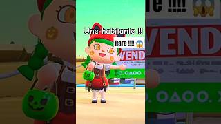 UNE HABITANTE RARE 😱 débarque sur mon île ANIMAL CROSSING animalcrossing acnh shorts shortsfeed [upl. by Nitsreik]