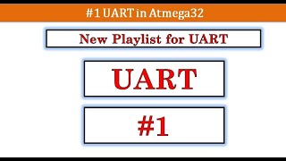 1 UART  New Playlist for UART using Atmega32 Explained in Tamil [upl. by Ahsyas]