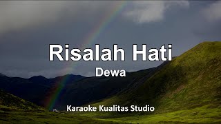 RISALAH HATI  KARAOKE VIDEO NO VOCAL MINUS ONE KUALITAS STUDIO [upl. by Bolton]