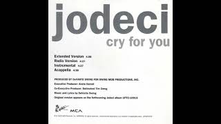 Jodeci  Cry For You Instrumental [upl. by Pulsifer]