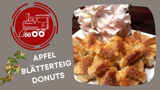 🍎🍎 APFEL  BLÄTTERTEIG  DONUTS 🍎🍎 [upl. by Furiya]