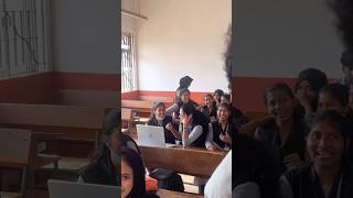 Boys clean shave girls reaction 😂 College fun kurumbugal students reaction shorts [upl. by Jerman]