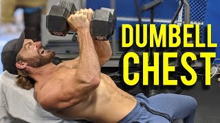 CHEST amp TRICEPS  Dumbbell Only Workout [upl. by Lombardy]