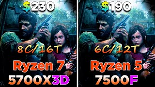 Ryzen 7 5700X3D vs Ryzen 5 7500F  PC Gameplay Benchmark Tested [upl. by Ling]