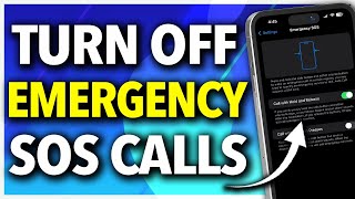 How To Turn Off Emergency SOS On iPhone [upl. by Nyla673]