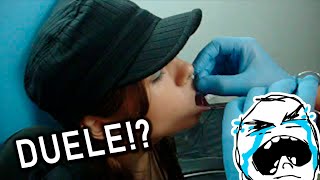 Piercing del labio video completo  Niños  no lo hagan sin permiso de mamá o papá [upl. by Atinoj972]