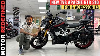 Finally New TVS Apache RTR 310 2023 Model PDI amp Accessories Installation  Motor Redefined [upl. by Arhat]