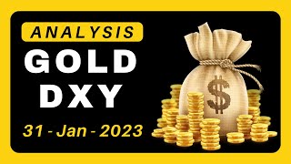 Gold and DXY Dollar Index Analysis  31 Jan 2024  Bukhari Forex Academy [upl. by Powell]