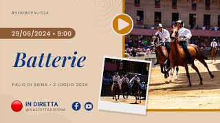 Batterie per il Palio di Siena del 2 luglio 2024  SOGNO PALIO [upl. by Neivad895]