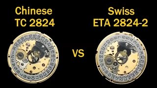 How to Create Your Own Watch Brand Swiss ETA 2824 2 Vs Chinese TC 2824 Watch Movements [upl. by Tram]